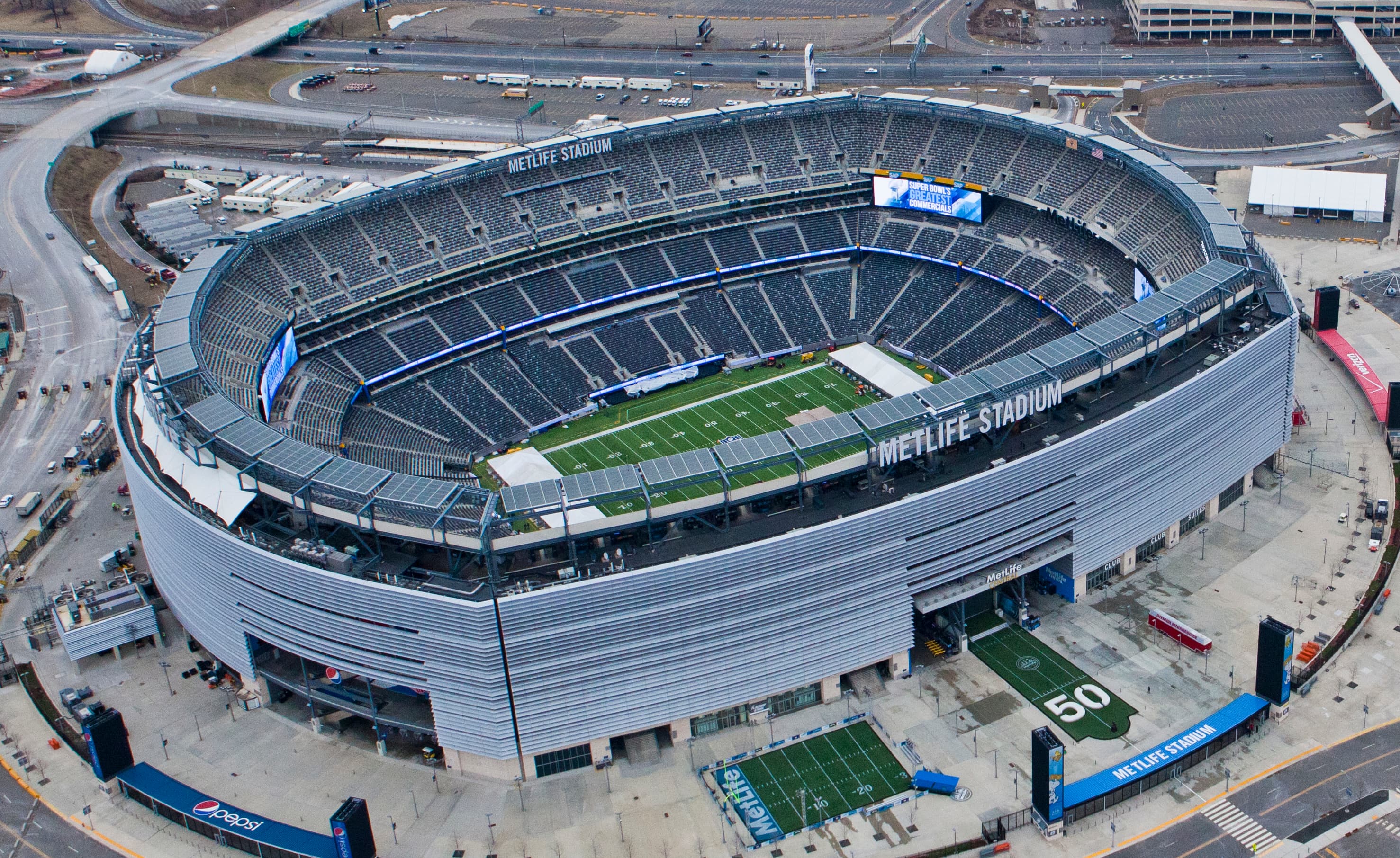 Aerial view of MetLife